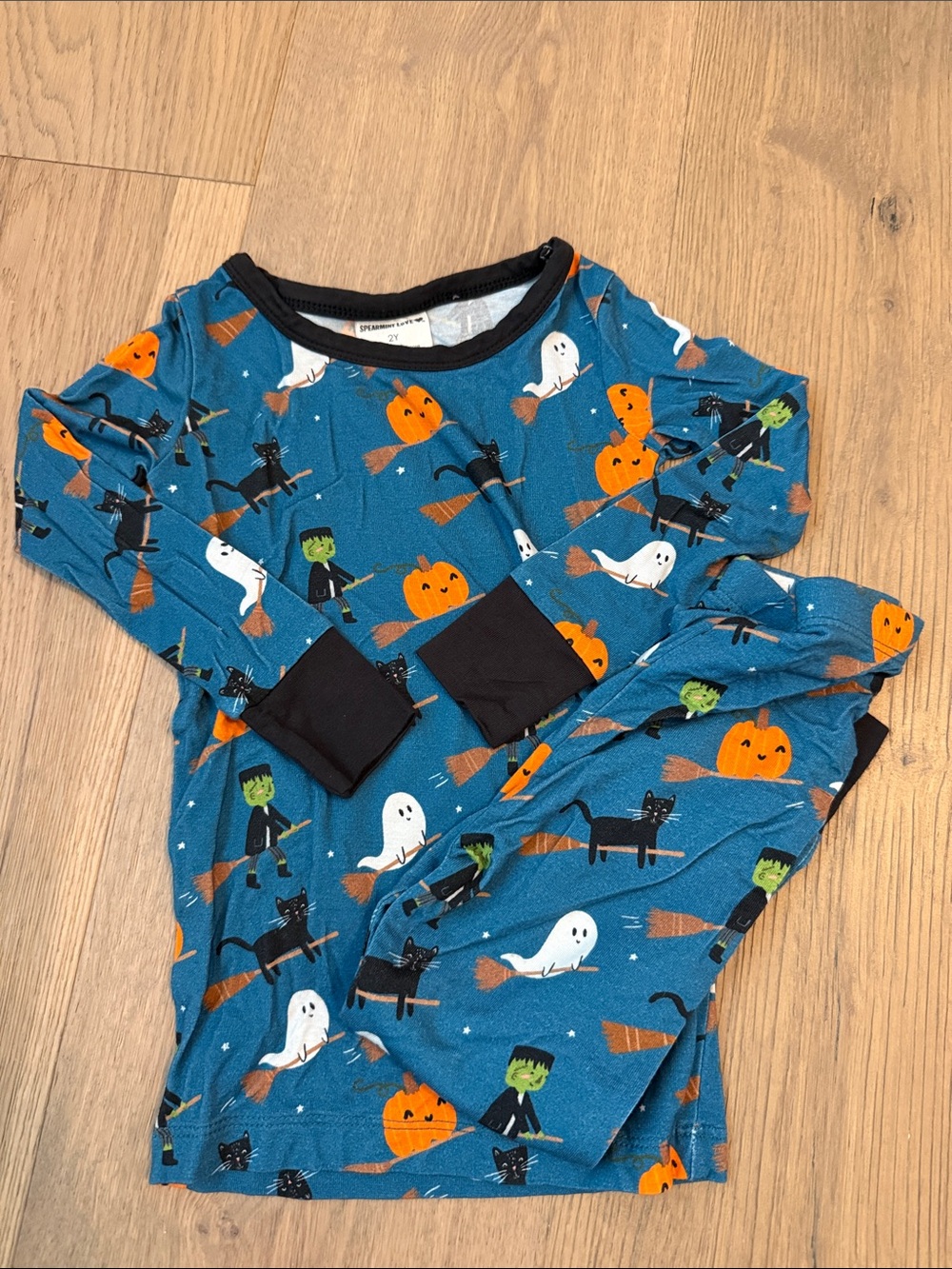 Spearmint Love Toddler Bamboo Halloween Pajama Set